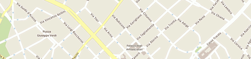 Mappa della impresa ristorante il garigliano di cacangiu e e c sas a ROMA