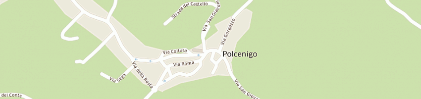 Mappa della impresa minatelli luisa e palmira a POLCENIGO