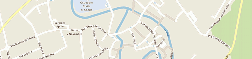 Mappa della impresa profumeria vendramin sandra a SACILE
