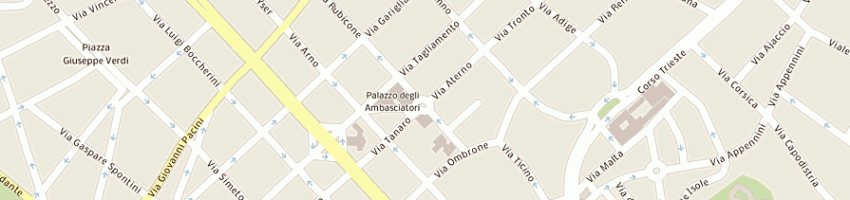 Mappa della impresa istituto italiano di paleontologia umana a ROMA