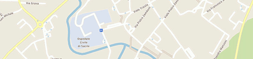 Mappa della impresa maso abbigliamento srl a SACILE