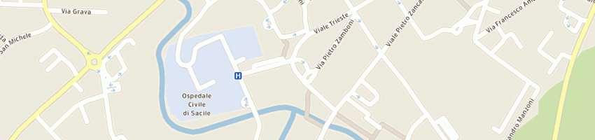 Mappa della impresa coassin marco e orlandino giuseppe snc a SACILE