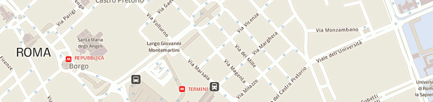 Mappa della impresa marco polo hotel - societa' a responsabilita' limitata a ROMA
