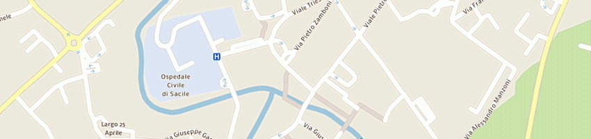Mappa della impresa poste italiane spa a SACILE