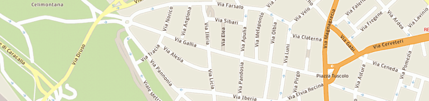 Mappa della impresa nuovo ced sas di luigi canale e c a ROMA