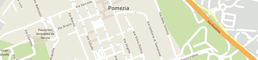 Mappa della impresa hotel facioni di magrini agostina a POMEZIA