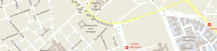 Mappa della impresa albergo montecarlo a ROMA