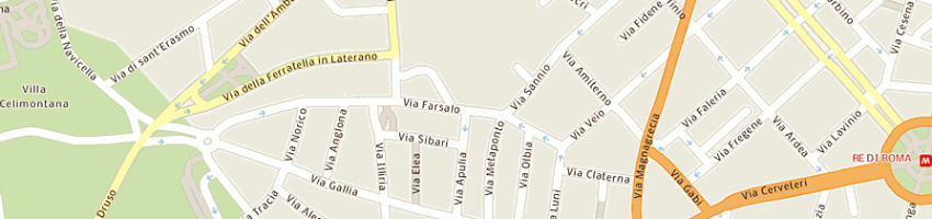 Mappa della impresa societa' sportiva romulea a ROMA