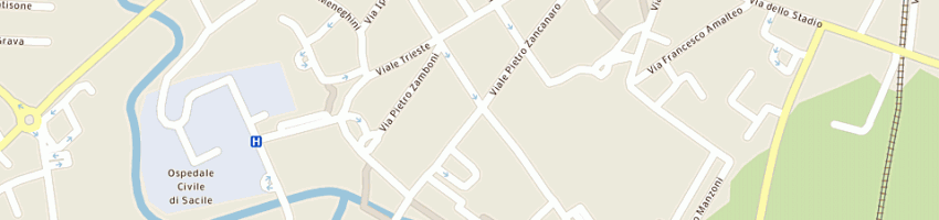 Mappa della impresa perenzin basilio mauro a SACILE