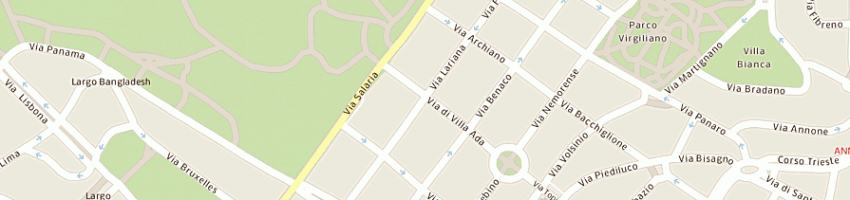 Mappa della impresa tennis verbano a ROMA