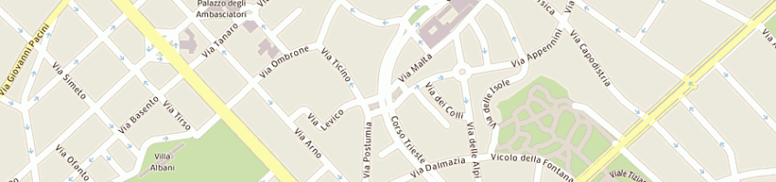 Mappa della impresa rubetia (srl) a ROMA
