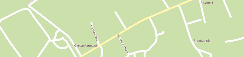 Mappa della impresa ristorante la baracca a RIMINI