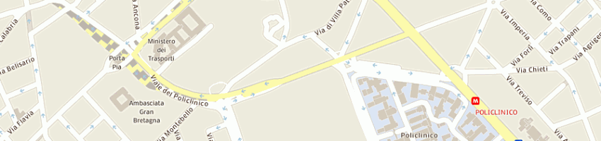 Mappa della impresa ministeri ministero dei trasporti e della navigazione a ROMA