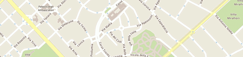 Mappa della impresa bar caprera di anna rita argento a ROMA