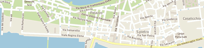 Mappa della impresa albergo nuovo albergo russo a TRAPANI