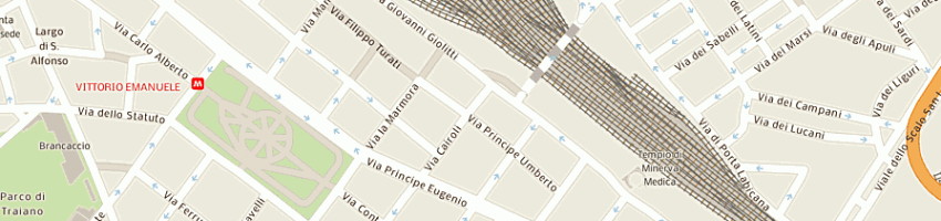 Mappa della impresa jin ying srl a ROMA