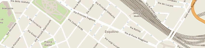 Mappa della impresa autoscuola principe eugenio di gambelunghe massi- mo e giancarlo a ROMA