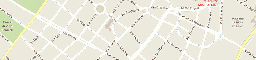 Mappa della impresa raselli laura a ROMA