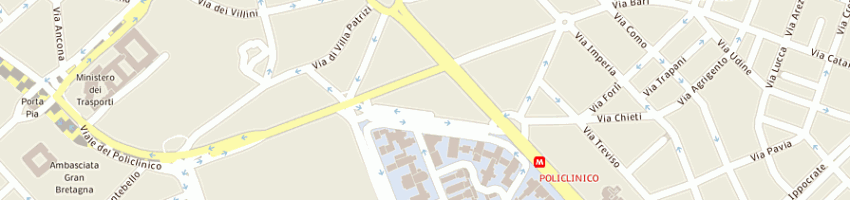 Mappa della impresa cisl medici a ROMA