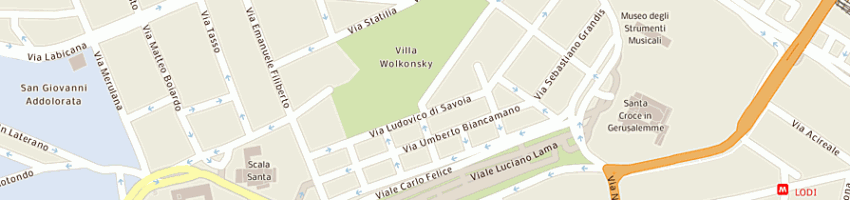 Mappa della impresa azienda unita sanitaria locale rm a a ROMA