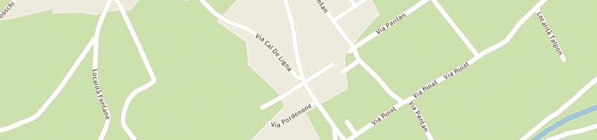 Mappa della impresa trattoria pulcella a POLCENIGO