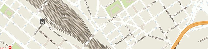 Mappa della impresa ddr di russo corrado a ROMA