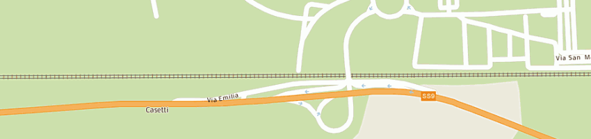 Mappa della impresa pavimental spa a RIMINI