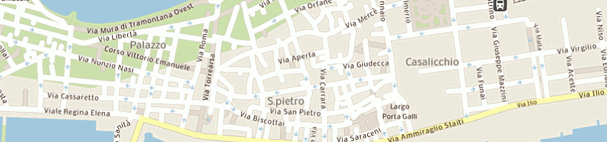 Mappa della impresa panificio bernardo di bernardo geniale e raffaela e c snc a TRAPANI