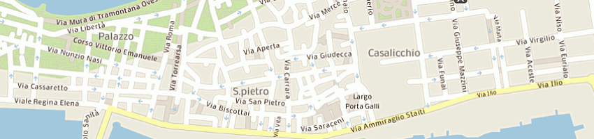 Mappa della impresa trattoria del corso a TRAPANI