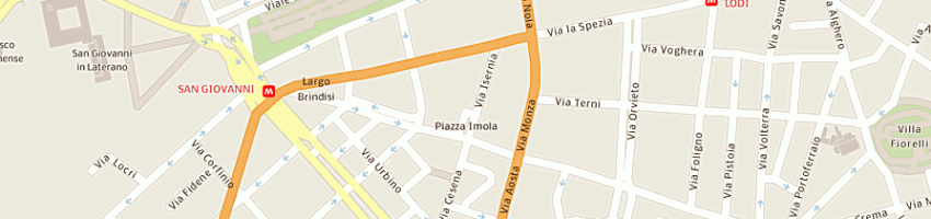 Mappa della impresa agenzia ippica san giovanni snc di pierluigi giorneli e c a ROMA