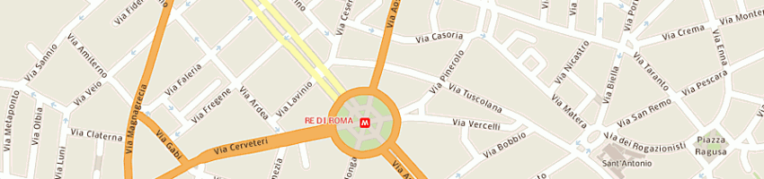 Mappa della impresa quattro venti di franco fenili a ROMA