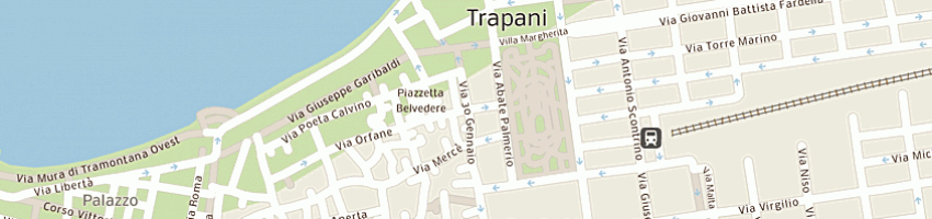 Mappa della impresa uffici giudiziari a TRAPANI