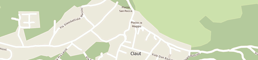 Mappa della impresa stazione forestale a CLAUT