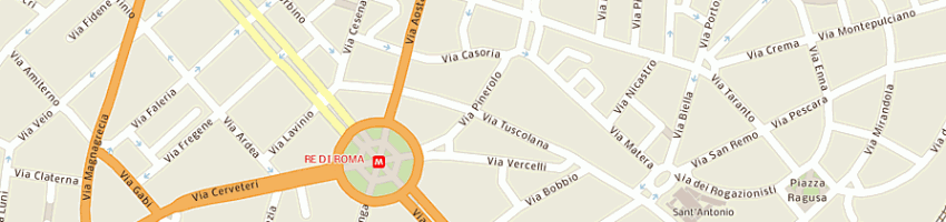 Mappa della impresa piossasco sas di franco eurelia e c a ROMA