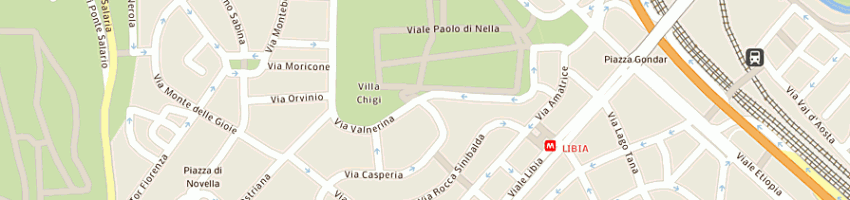 Mappa della impresa h e s di francesco neri a ROMA