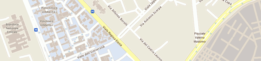 Mappa della impresa universita'la sapienza a ROMA