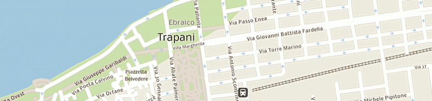 Mappa della impresa albergo vittoria di francesco moncada e c sas a TRAPANI