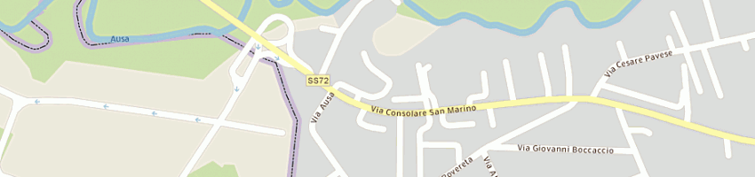 Mappa della impresa associazione 'comunita' papa giovanni xxiii' a CORIANO