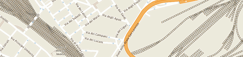 Mappa della impresa supermercati sir srl a ROMA