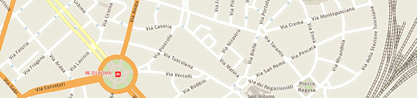 Mappa della impresa supermercati sir srl a ROMA
