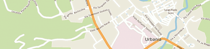 Mappa della impresa agenzia autoscuola a zeta (sas) a URBANIA