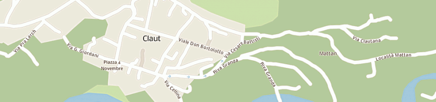 Mappa della impresa soccorso alpino valcellina a CLAUT