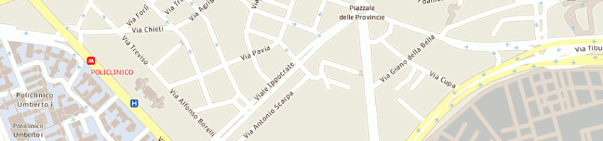 Mappa della impresa pensione athena a ROMA