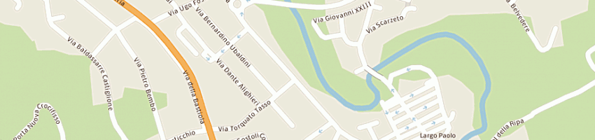 Mappa della impresa bar casteldurante di pagliardini a URBANIA