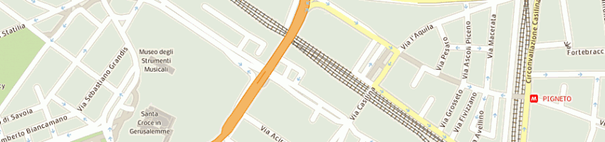 Mappa della impresa delma dell'ing luigi del monte a ROMA