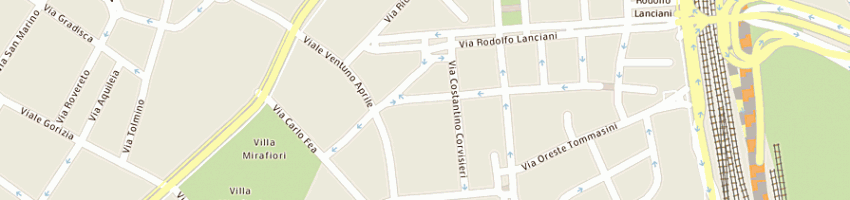 Mappa della impresa compuline di battaglini domiziano a ROMA