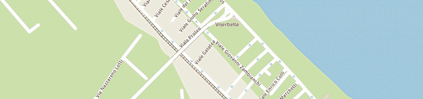 Mappa della impresa hotel viking di antonioli guerrino e c snc a RIMINI
