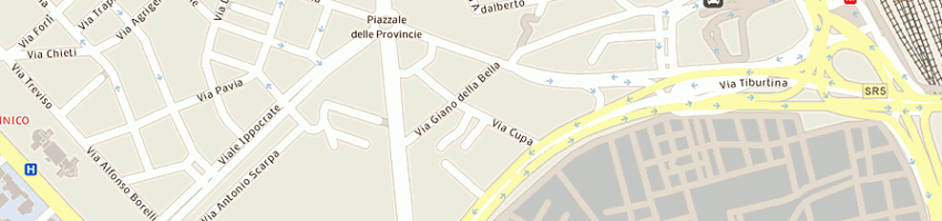 Mappa della impresa la porta domenico e c srl a ROMA