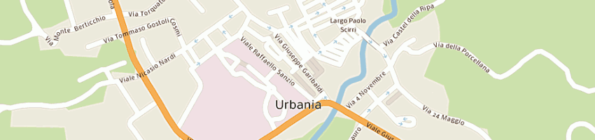 Mappa della impresa ceramiche d'arte l'antica casteldurante sdf a URBANIA