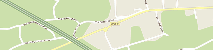 Mappa della impresa falegnameria riminese di fiorini pio e csnc a RIMINI